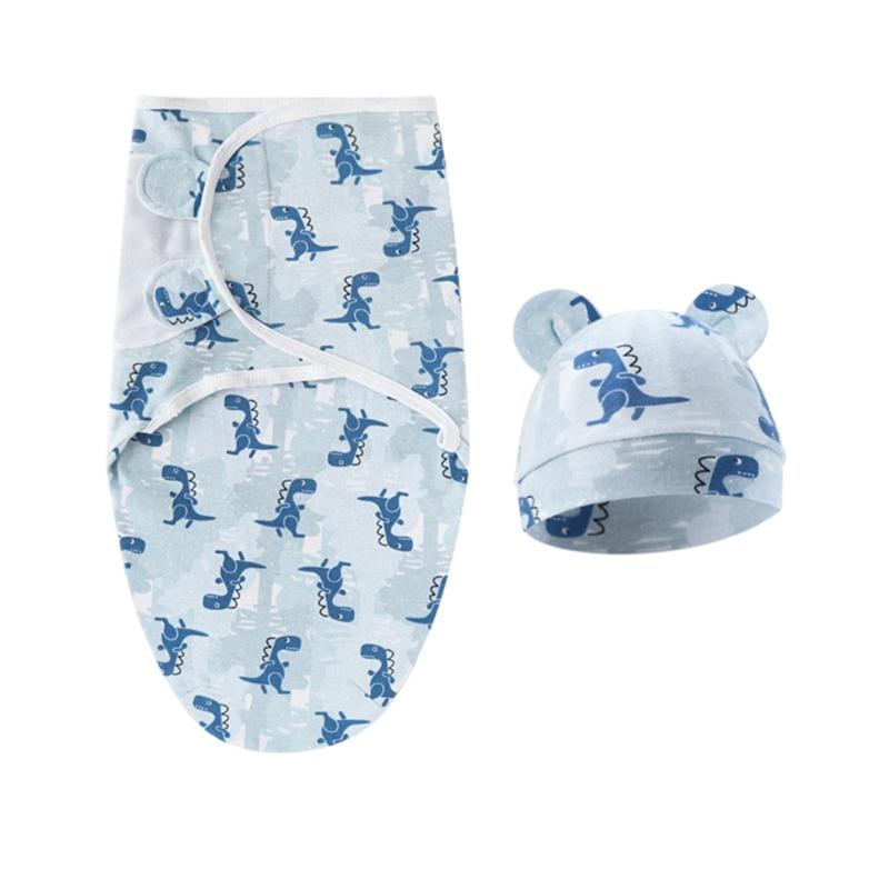 4 Комплекта Детских Пеленок-Коконов, Оберточных Одеял с Шапочкой-Капором, Спальные Мешки, Одеяла против Переворачивания, Пеленки для Малышей 0-12 Месяцев