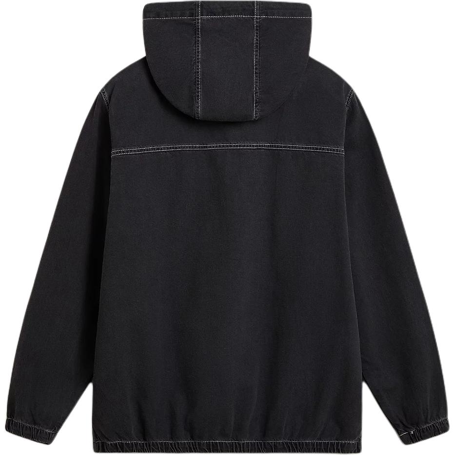 Vans Ashford Denim Solid Outdoor Casual Sports Jacket Zip Hooded Jacket Men Jackets Black VN000G83Y7E