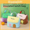 Small House Large Capacity Insulated Lunch Bag With Waterproof Handle For Camping And Picnics