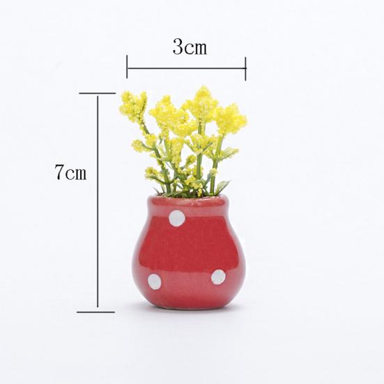 1шт искусственное растение цветок бонсай модель кукольный домик миниатюрный пейзаж декор