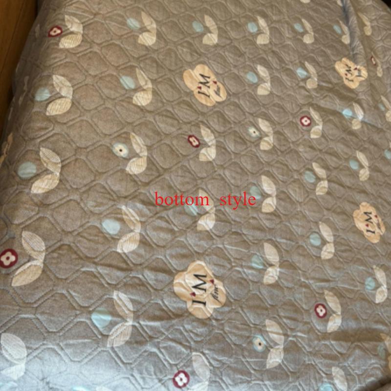 Мягкий бархатный стеганый чехол для кровати, короткое плюшевое полотенце для дивана, нескользящая простыня 270x230 см. Покрывало снизу однотонное или с принтом в случайном порядке.