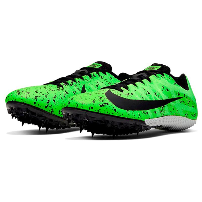 Nike Air Zoom Rival S 9 Spikes 'Electric Green Speckled' Sneakers Casual 907564-302