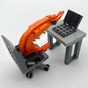MOC Конструктор Модель Креветки Фигурки Пазл Сборочный Набор для Мальчиков и Девочек Интернет-Знаменитость Креативные Пародии Игрушка