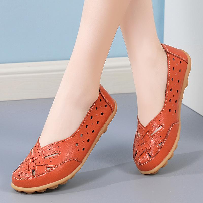 Женские летние туфли Hollow Bag Head Mother Shoes
