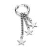 For Men Titanium Steel Tassel Punk Cross Korean Hoop Earrings Women Earrings Drop Dangle Earrings