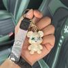 Internet Celebrity Violent Bear Creative Cartoon Gradient Figure Chameleon Bear Key Chain Car Accessories Couple Bag Pendant