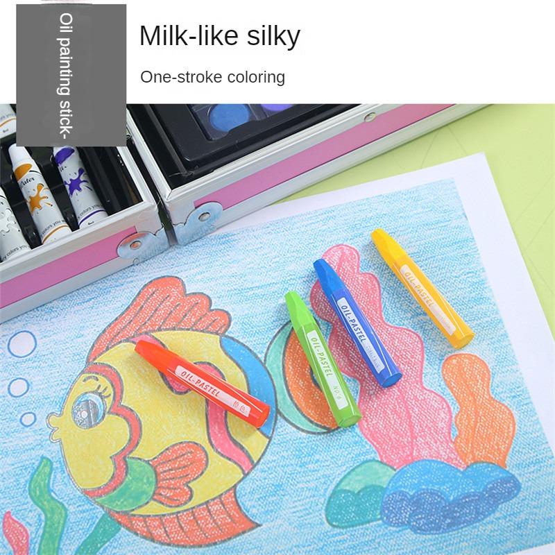 Watercolor Paint Brush Painting Set 148 Pcs Vivid Colors In Aluminum Alloy Box for Student Artists, Amateur Hobbyists and Painting Lovers