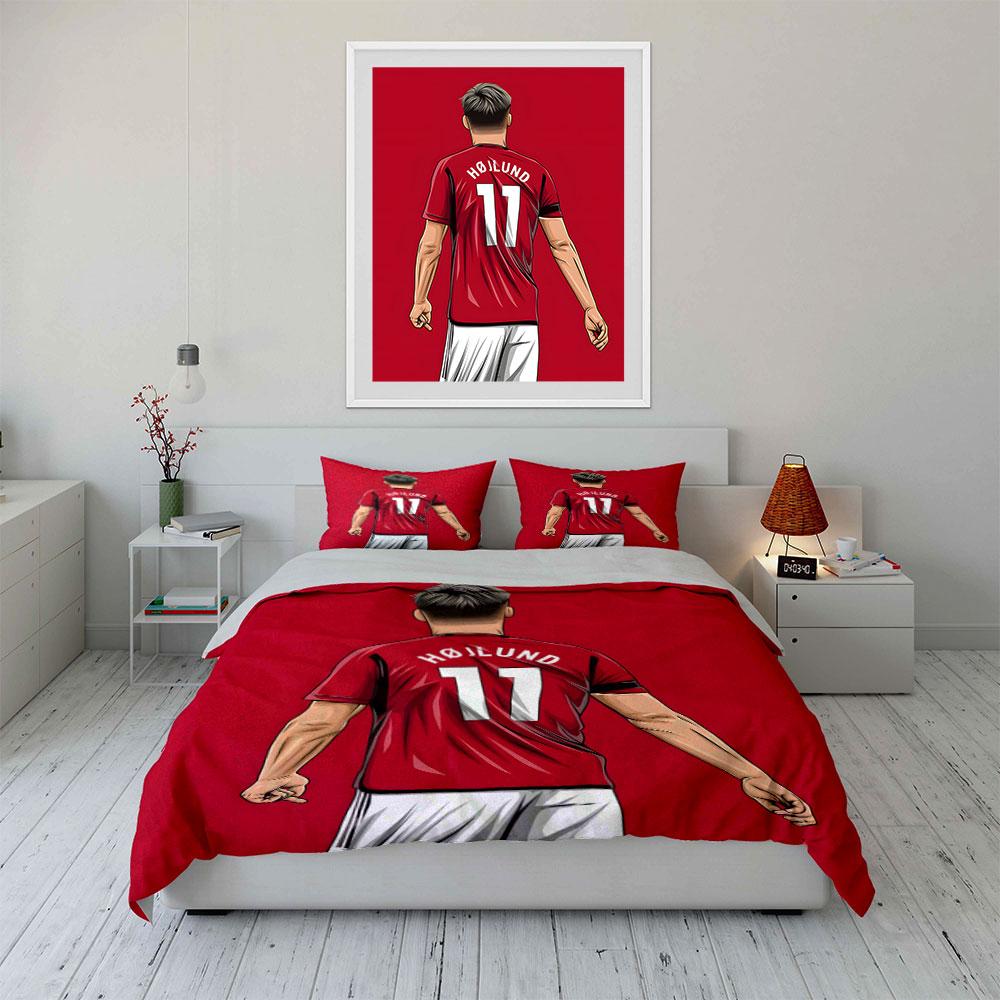 Footballer-themed bold design. Bedding sets Duvet cover sets Duvet covers Pillowcases(1 * Duvet Cover 2 * Pillowcases, without duvet insert)