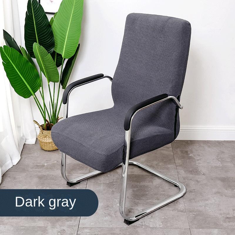 Plaid Fleece Waterproof Computer Chair Cover Elastic Office Chair Cover Cinema Internet Cafe Armrest Swivel Chair Cover