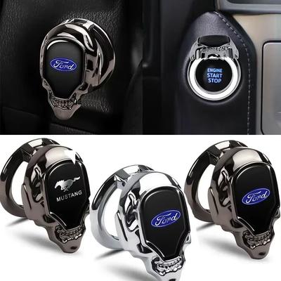 AJV1 Кнопка Start-Stop для автомобиля, интерьер, для Ranger Kuga Mustang Focus MK2 MK3 MK7 Ecosport Fiesta F150 Edge, Защитная наклейка