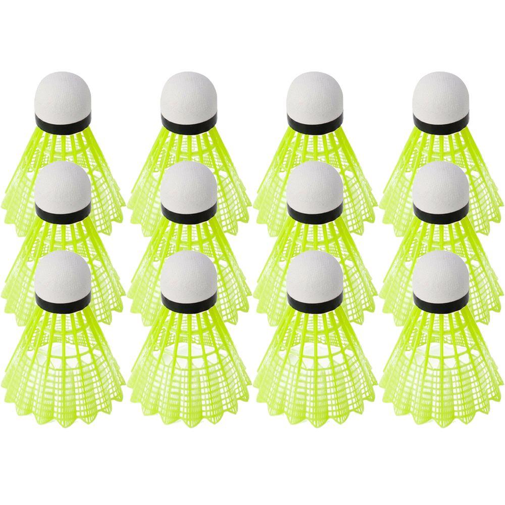 3/6/12Pcs Indoor Stable Durable Plastic Nylon Badminton Shuttlecocks Training Balls