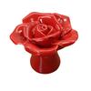 Керамическая роза дверная ручка ручка для ящика шкафа гардероба мебельная фурнитура (красный)