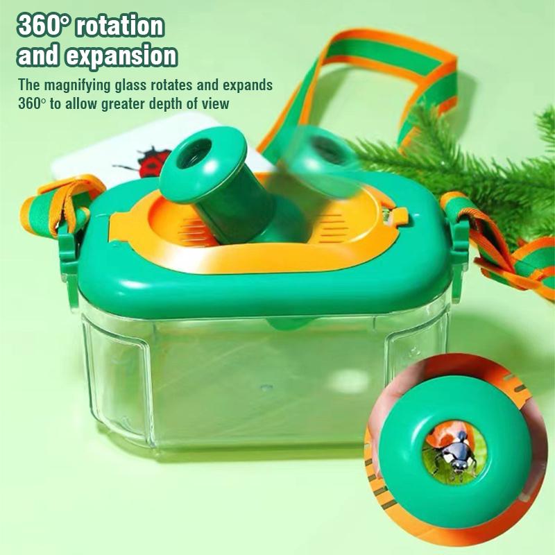 Non-Toxic Outdoor Explorer Set Bug Catcher Kit With Binoculars Magnifying Glass Critter Case Butterfly Net Toy For Kid Gift Camping Hiking