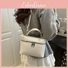 Simple Solid Color Lychee Texture Embossed Women Single Shoulder Square Bag