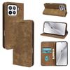 For Xiaomi 15 Case Strong Magnetic Leather Wallet Phone Cover with Striped Texture