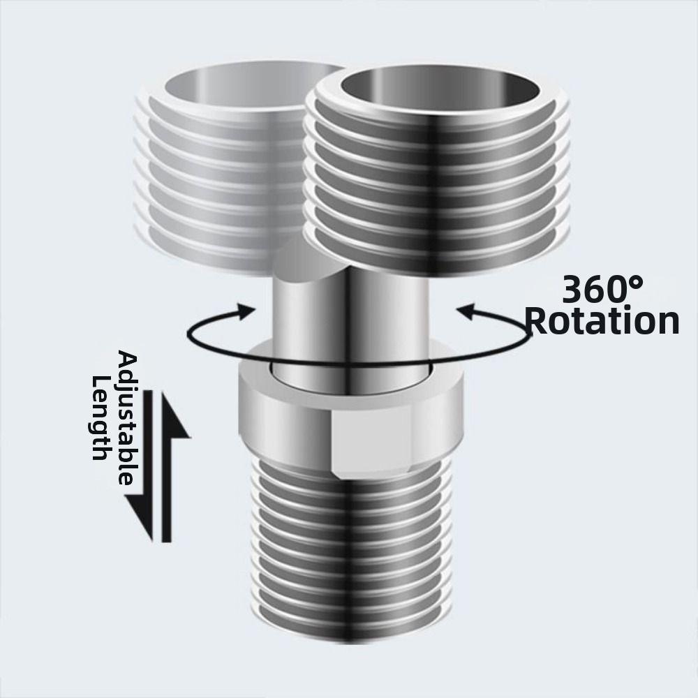 Telescopic Eccentric Extendable Nipple Curved Foot Eccentric Screw Corner Bathroom