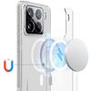 For Xiaomi 15 Pro Clear Phone Case Compatible with MagSafe TPU+Acrylic Back Cover