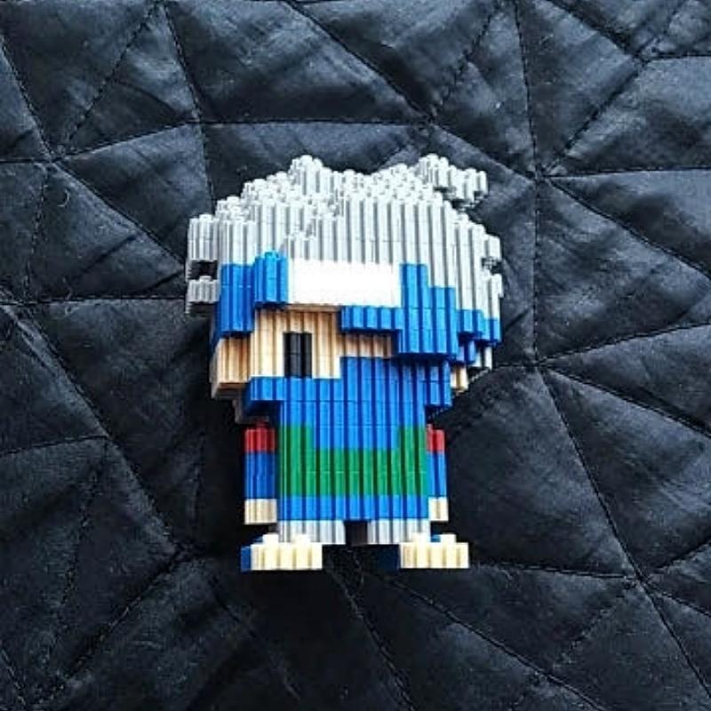 Наруто Алмазные блоки Строительный блок Мультяшный воин Спортивный костюм Аниме демон Лиса Тыква Ниндзюцу Детские игрушки для мальчика Модель