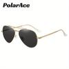 PolarAce Unisex Outdoor Metal Trend Polarized Toad Mirror Driving HD Polarized Sunglasses, UV400