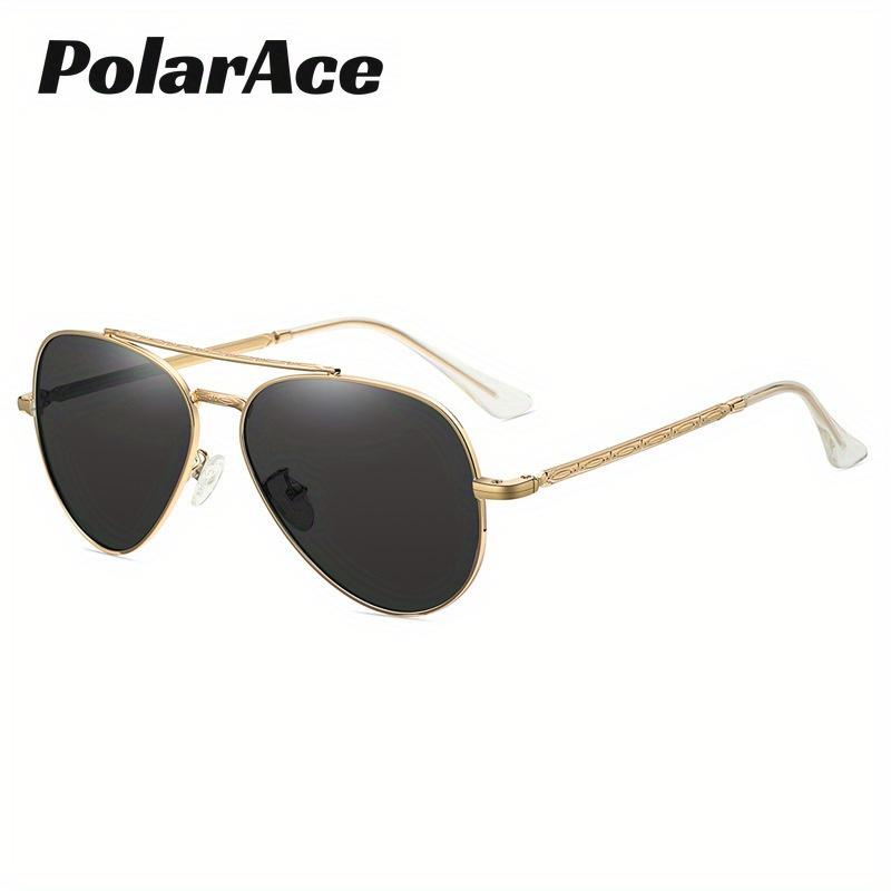 PolarAce Unisex Outdoor Metal Trend Polarized Toad Mirror Driving HD Polarized Sunglasses, UV400