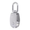 6Pcs Pulley Block Stainless Steel M20 75kg Bearing Swivel Pulley Wheel with M7 Spring Hook