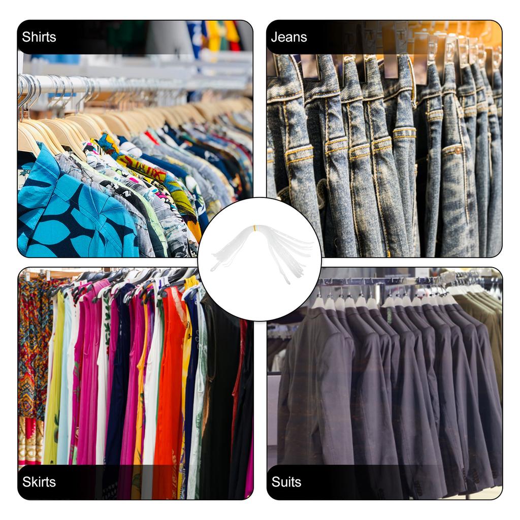 20 шт. соединительная полоса вешалка соединительная вешалка для пальто белые демонстрационные полоски пластиковые