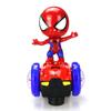 Красочный вращающийся на 360 градусов трюковой самокат Человек-паук со светом и музыкой для детского веселья