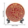Chinese Brass Ornaments Fortune Eight Trigram Copper Mirror Tabletop Ornaments Living Room Study Home Decoration