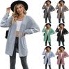 New Minimalist And Versatile Commuting Casual Women'S Long Sleeved Sweatshirt Jacket Knitted Cardigan Jacket