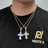 Хип-хоп крест кулон циркон ожерелье аксессуары популярные персонализированные ювелирные изделия мужской кулон