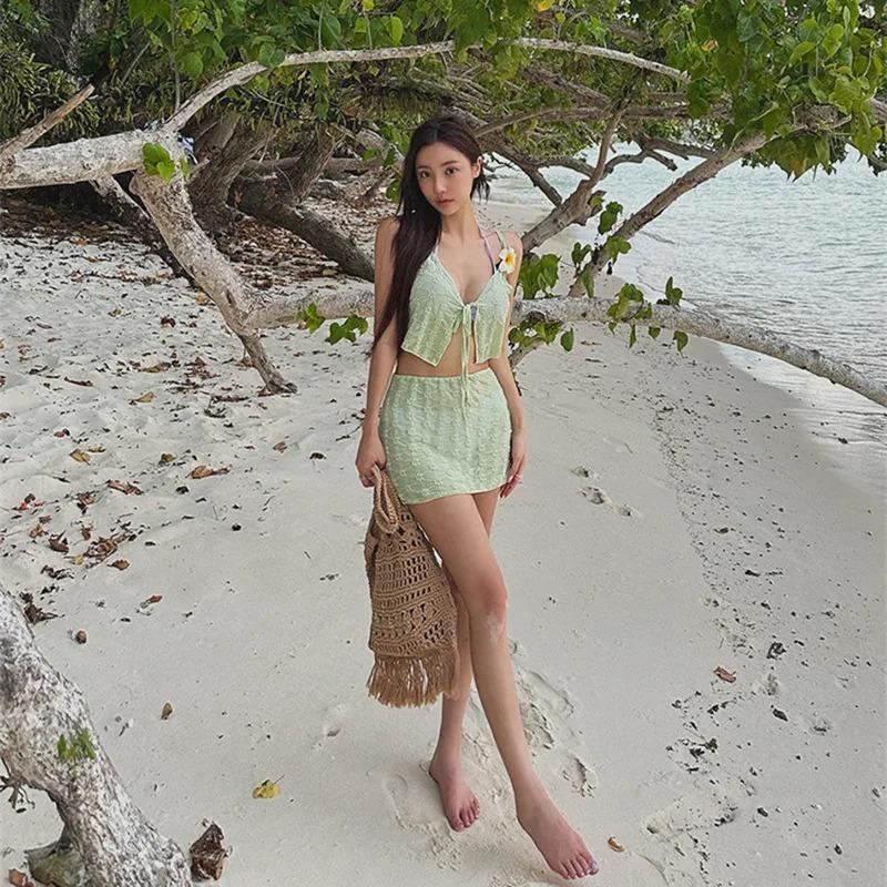 Весна/лето Pure Desire Hot Girl Сексуальный бикини Cover Beach Купальник Комплект для женщин 2025