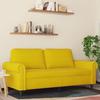 VidaXL 2-seater Sofa Yellow 140 Cm Velvet 359535