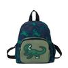 Stylish Breathable Nylon School Backpack With Cartoon Dinosaur Design For Kids