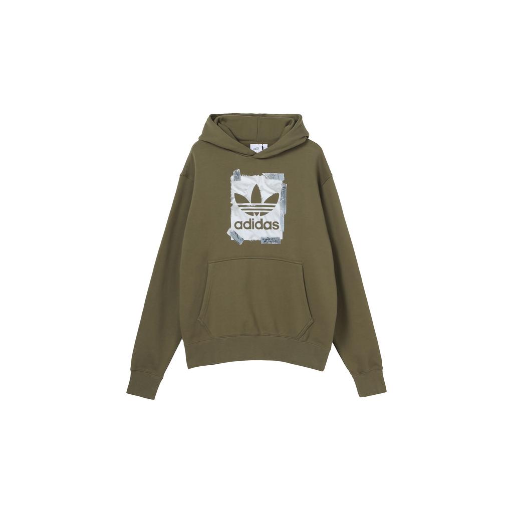 adidas Мужская толстовка с логотипом Originals Зеленая HL4102