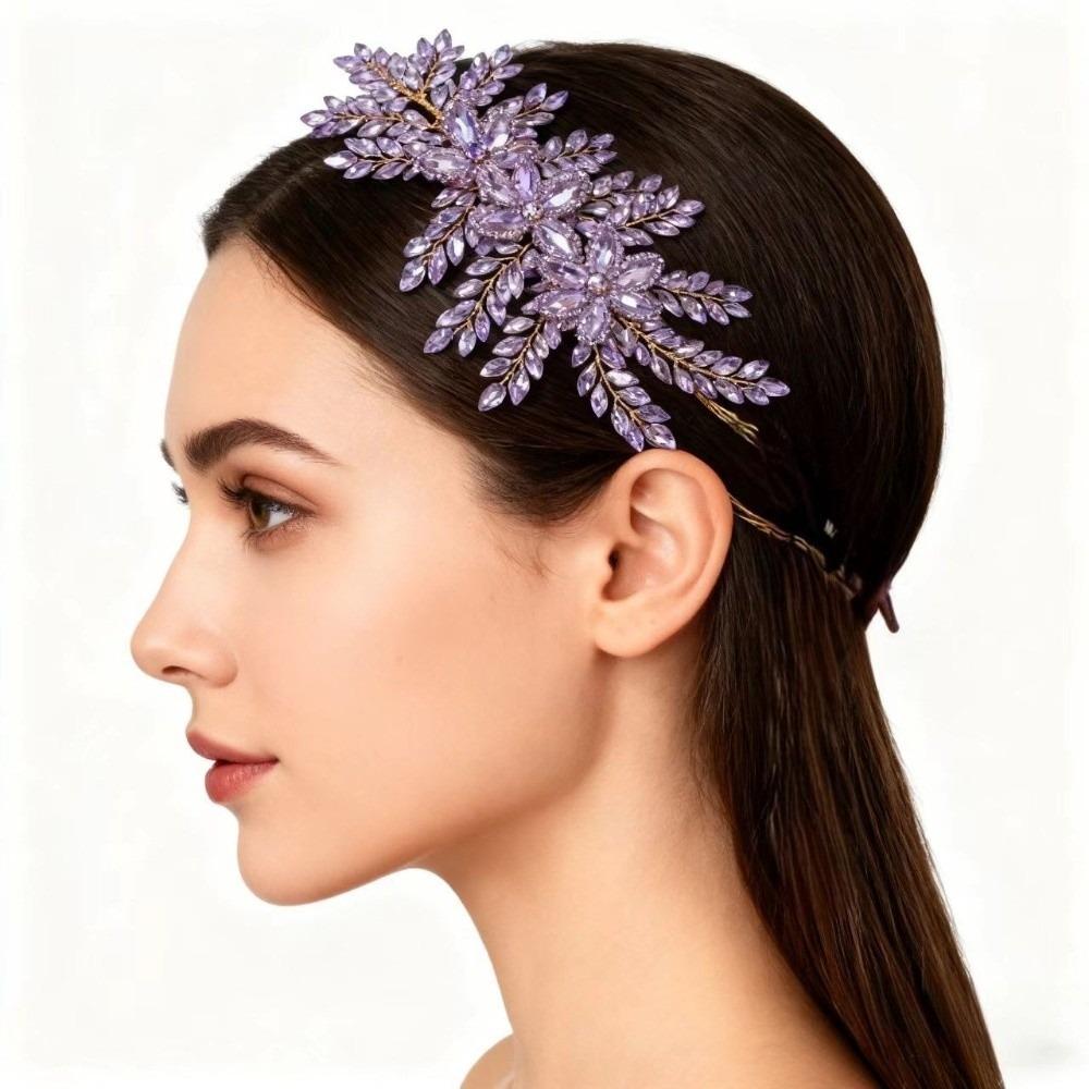 Elegant Bride Crown Tiaras Sparkling Crystal Tiaras  Wedding Party Hair Accessories