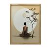 Peace In Balance Peace In Balance, 30X40 Cm, Light Oak Wooden Frame, Matte Paper 230 Gsm