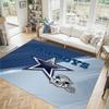 Дизайн Dallas Cowboys Кристальный Велюровый Ковер Уютный Не?Нескользящий ковер с принтом для спальни, гостиной, прихожей