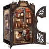 Набор CuteBee DIY BookNook - Набор кукольного домика - Набор миниатюрного дома - BookNook - Подходит для начинающих, подростков и взрослых, Набор для самостоятельной сборки, Подарок на день рождения, Декор