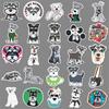 50 Schnauzer Graffiti Stickers Personalized Cartoon Cute Dog Decorative Mobile Phone Case Water Cup Waterproof Stickers
