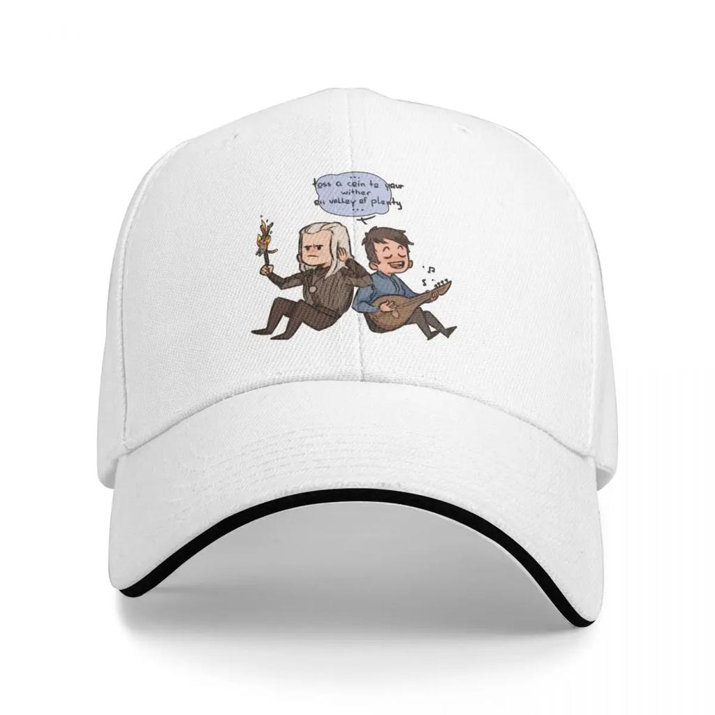 Бейсболки Ведьмак Геральт и Лютик играют на гитаре На заказ Спорт Женские Мужские Весенние Шапки