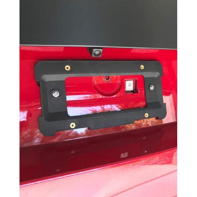 JOYTUTUS Rear License Plate Frame Holder Compatible With BMW 2005- 1 2 3 4 5 6 X Series 2002- Mini Cooper 51187160607&511882380615&5118823806,