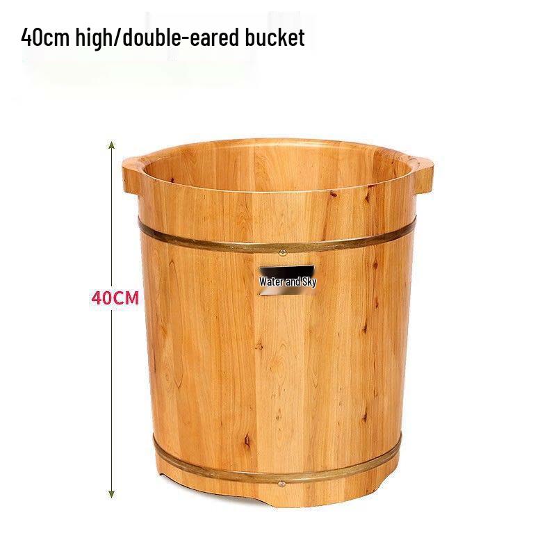 Deep Wooden Foot Soaking & Steaming Barrel
