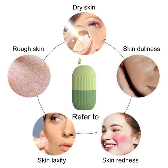 Ice Roller Reusable Face Beauty Massage Ice Mold Pore Contraction Skin Cooling Roller for Skin Cares