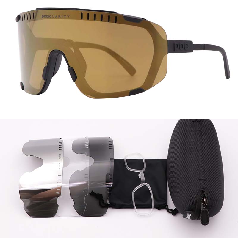 POC Devour Photochromic Bike Glasses Road Cycling Goggles Windproof UV400, MTB Anti-Fog Eyewear w/Nose Pad