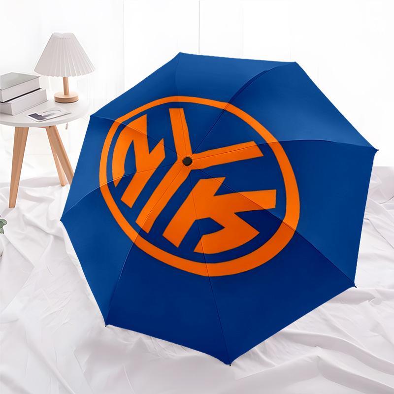 1pc New York Knicks Umbrella, Sun Protection, And UV Shielding. It Has Eight Sturdy Ribs for Outdoor Use And Perfect As a Holiday Gift