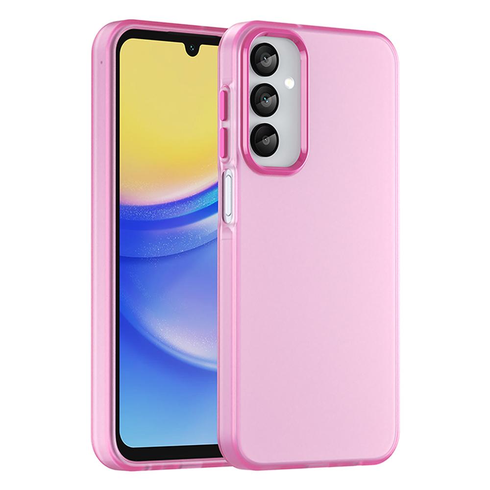 For Samsung Galaxy A15 4G/A15 5G Case TPU+PC Phone Back Cover Matte Translucent Design