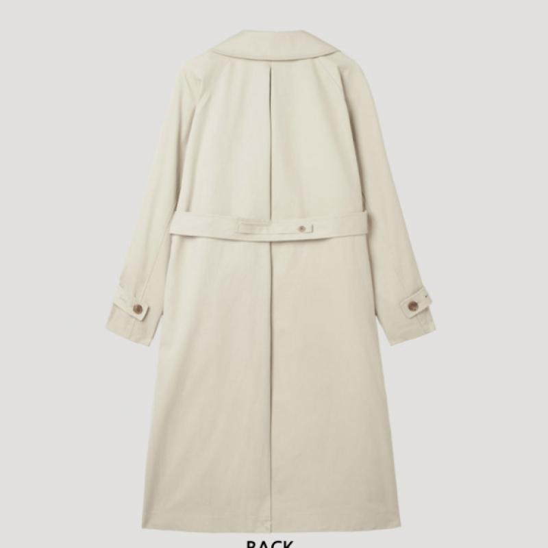 SHESMISS Cotton Blend Belted Mac Coat Swwbyp11020 Lb