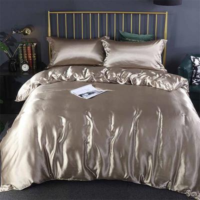 Роскошный 4-предметный комплект постельного белья из 100% шелка тутового шелкопряда Двусторонний сатиновый шелковый пододеяльник и простыня на резинке и наволочки Премиальный шелковый домашний текстиль