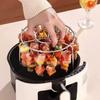 Air Fryer Skewer Stand Stainless Steel Vertical Grill Holder for Grilling Home Kitchen Kabobs Skewer Air Fryer Accessories for BBQ Lovers