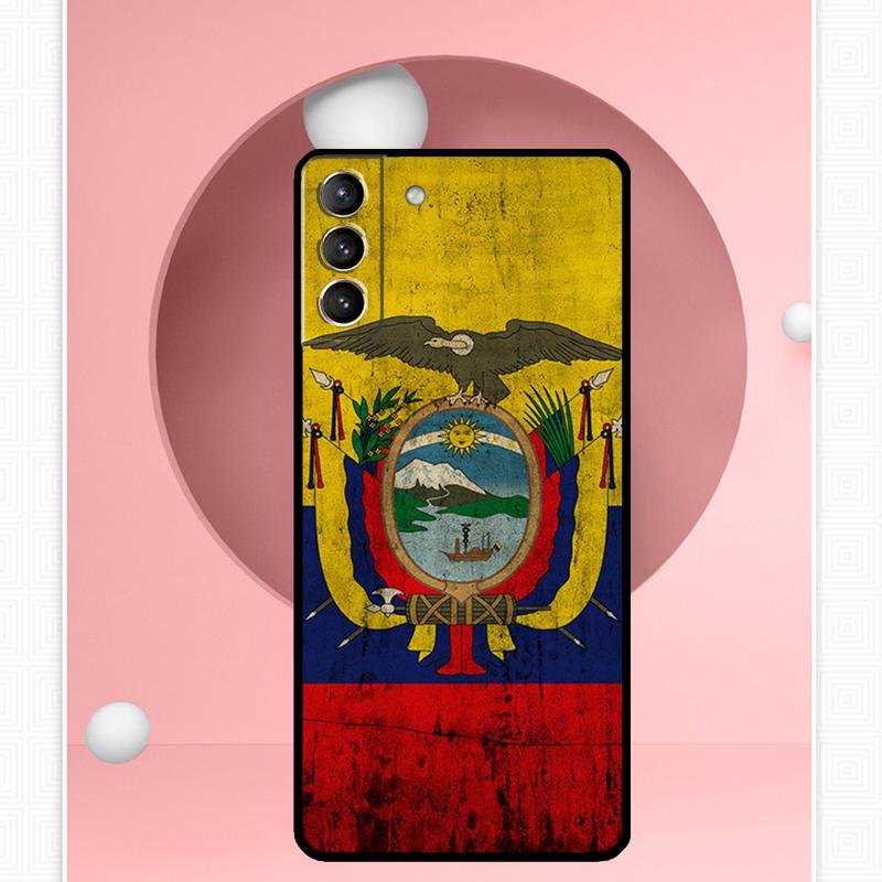 Чехол с флагом Эквадора для Samsung Galaxy S24 Ultra S22 Plus S20 S21 FE S8 S9 S10 Note 10 20 S23 Ultra